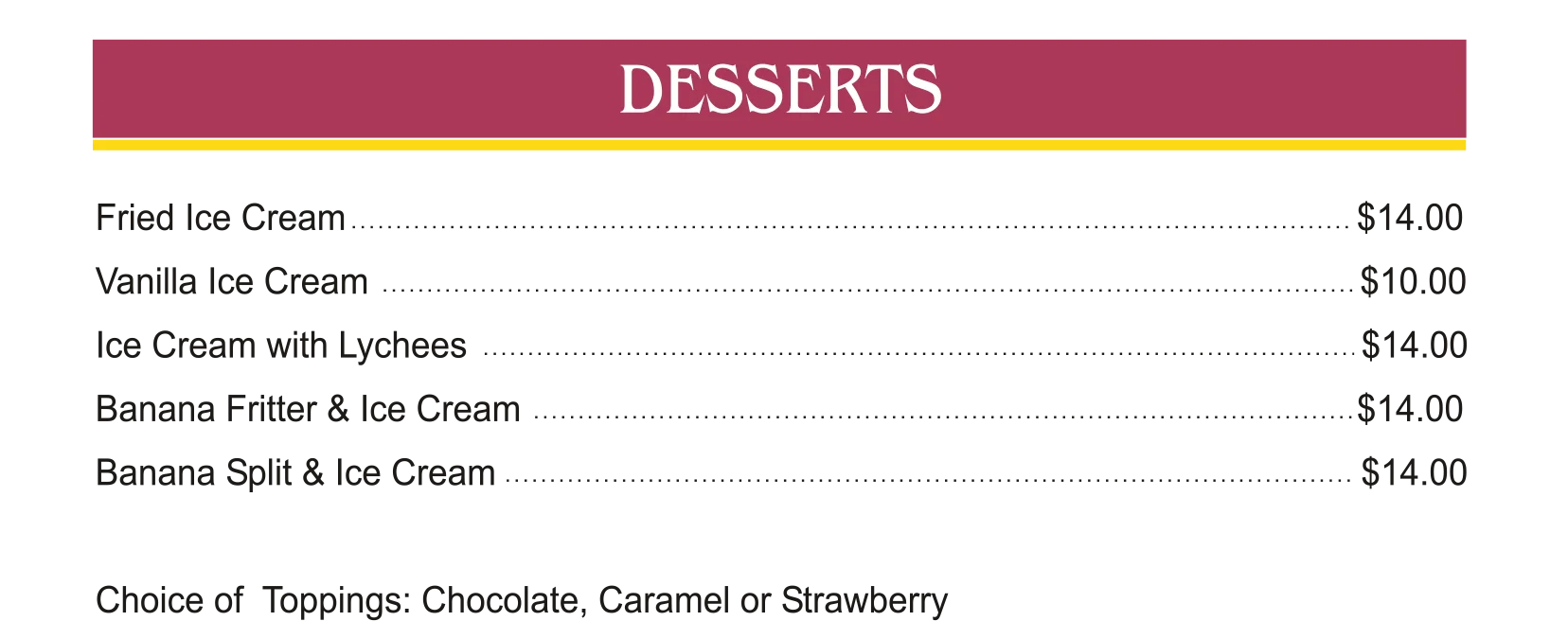 Dessert