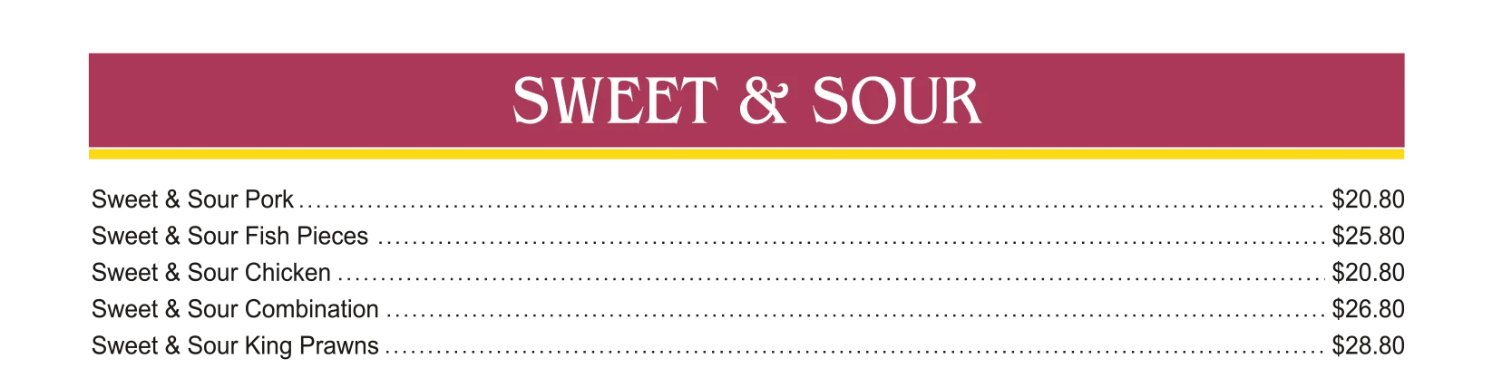 Sweet & Sour