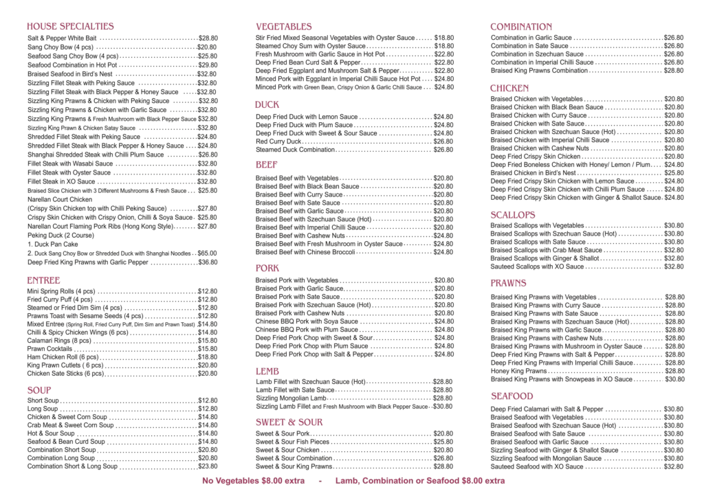 Takeaway Menu 1