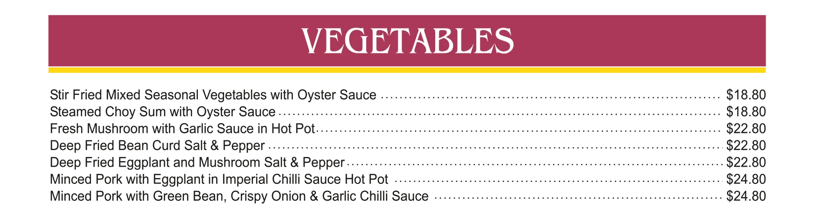 Vegetables